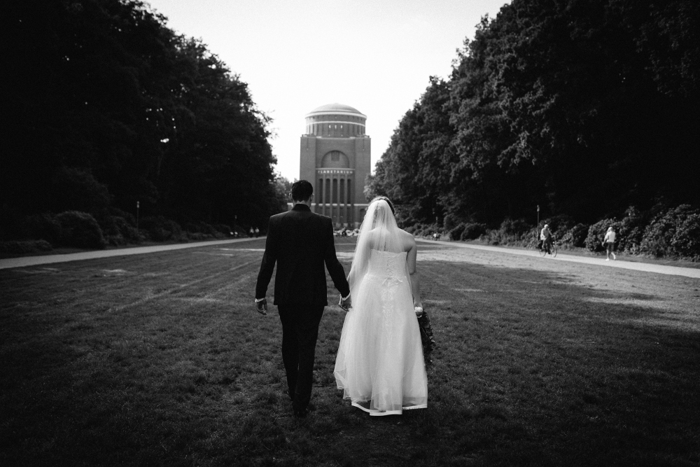 Hochzeitsfotograf in der St. Mattäus Kirche, Hamburg-Winterhude